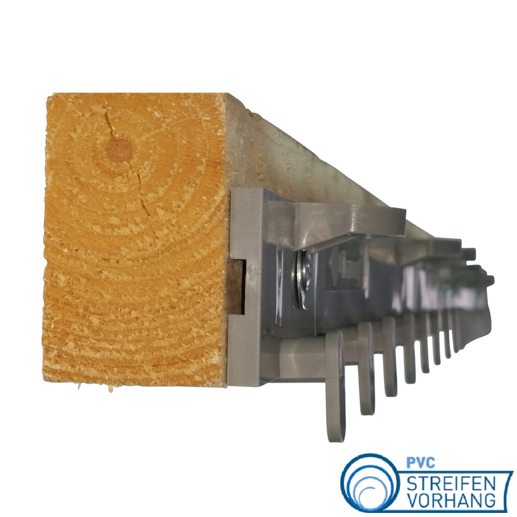 PVC Vorhang Kunststoff Hakenleiste