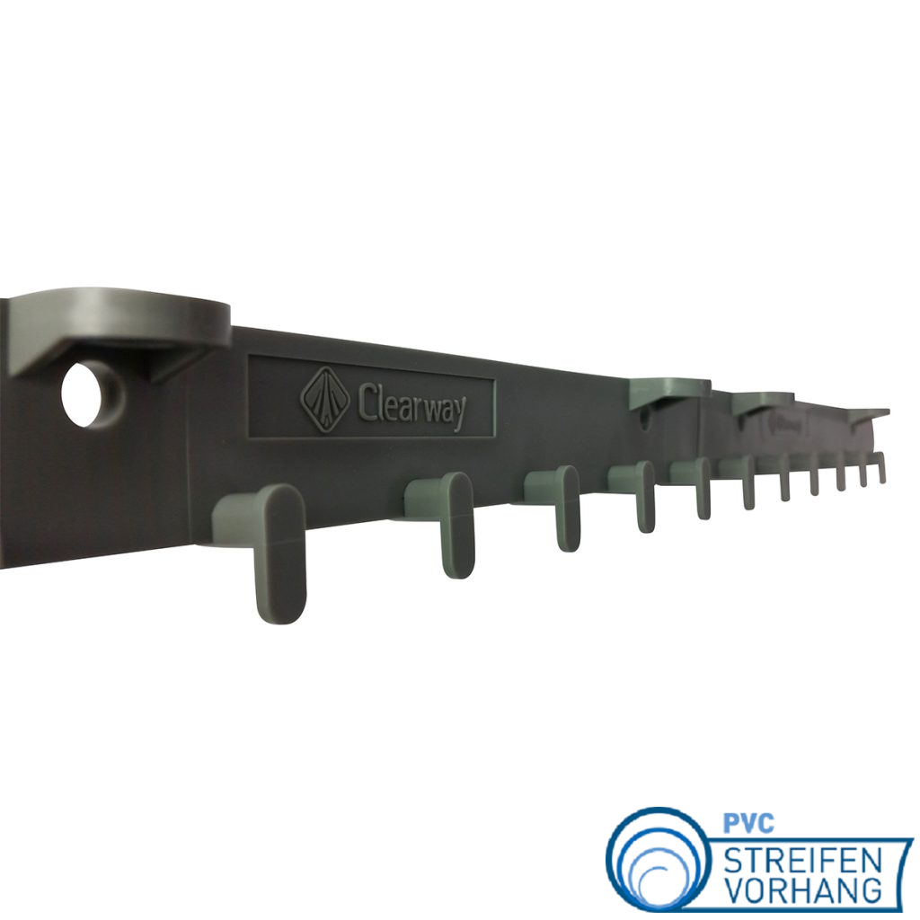 PVC Vorhang Kunststoff Hakenleiste